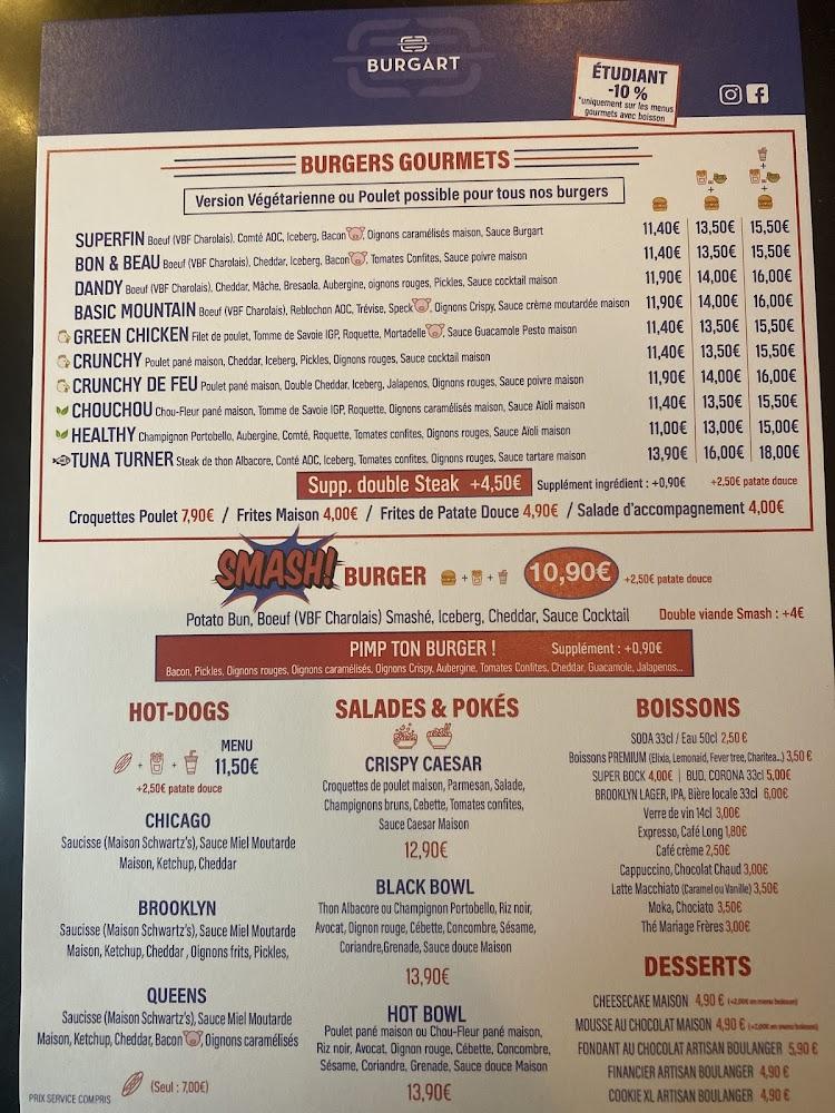Burgart - Menu Image 1